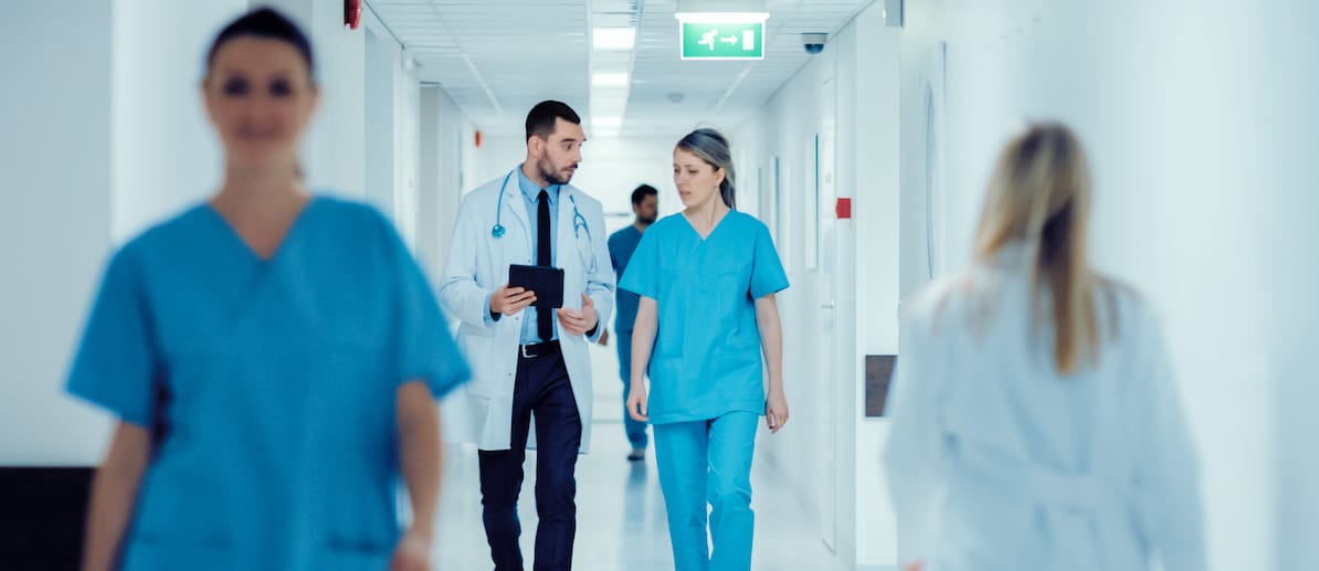 Doctors in hallway