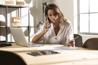 women working of mobile broadband